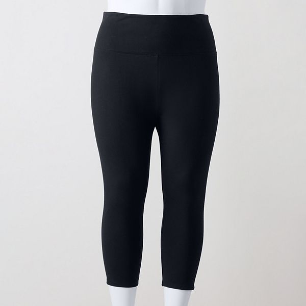 Plus Size Simply Vera Vera Wang High Rise Shaping Capri Pants