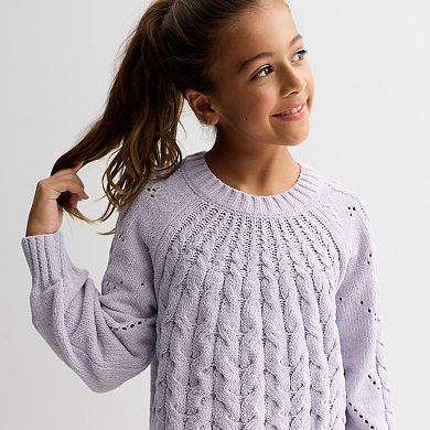 Girls 6-20 SO® Oversized Crewneck Sweater in Regular & Plus Size