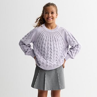 Girls 6-20 SO® Oversized Crewneck Sweater in Regular & Plus Size