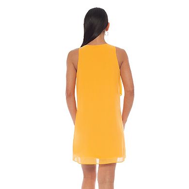 Women's Tash + Sophie Ruffle Tier V-Neck Sleeveless Dress