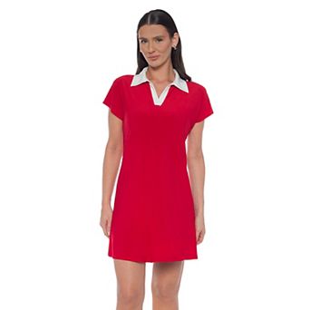 Women's Tash + Sophie Contrast Collar Ity Dress