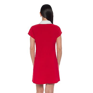 Women's Tash + Sophie Contrast Collar Ity Dress