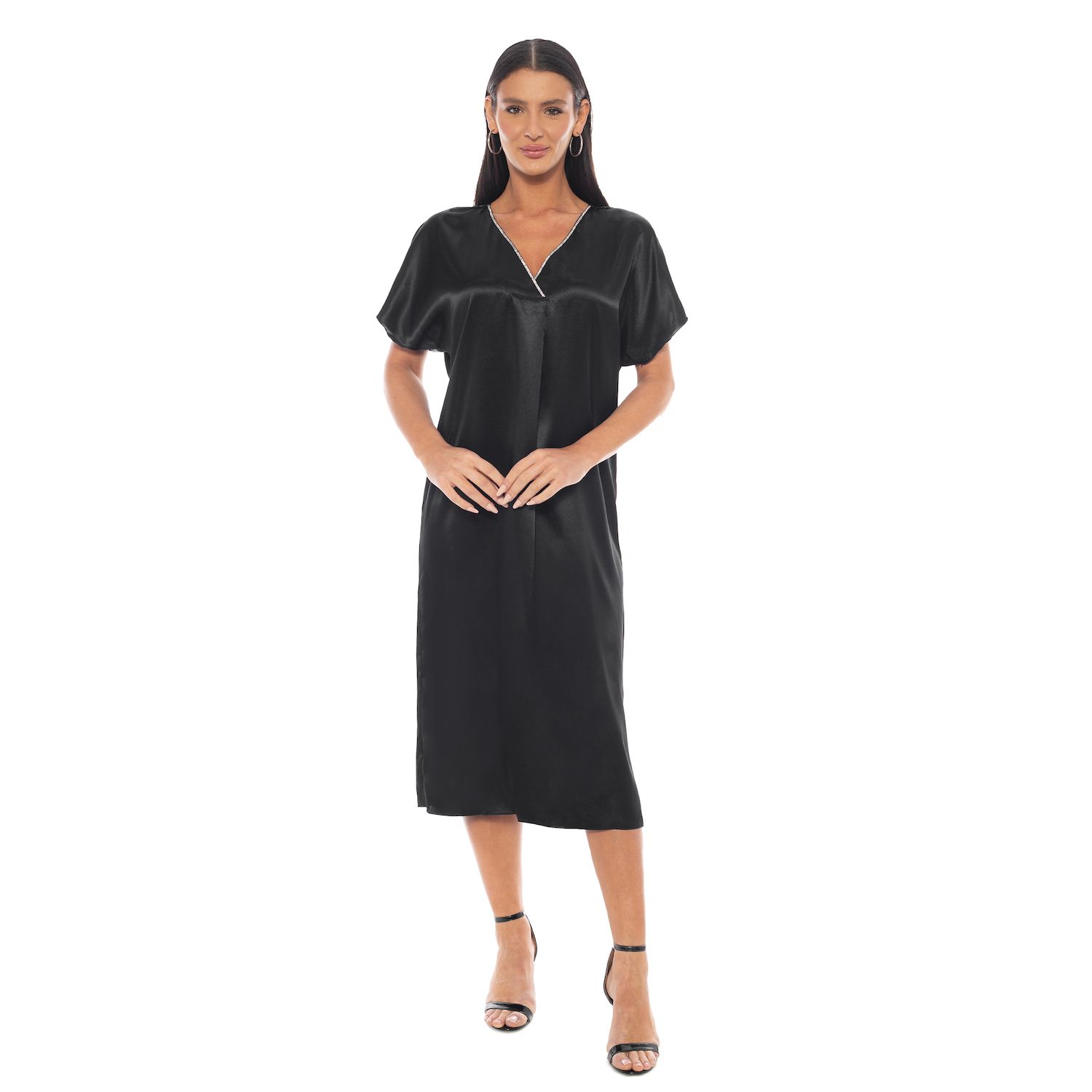 Женские платья Tash + Sophie Rhinestone V-Neck Kaftan Dress