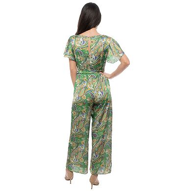 Women's Tash + Sophie Flutter Sleeve Jumpsuit