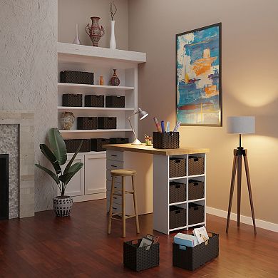 Winsome Wood Melanie 2-pc. Foldable Woven Fiber Basket Set