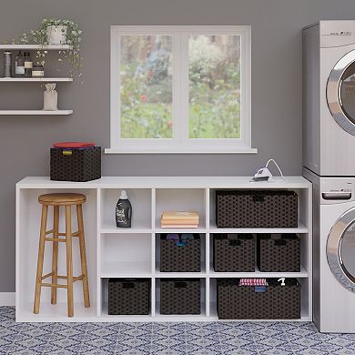 Winsome Wood Melanie 2-pc. Foldable Woven Fiber Basket Set