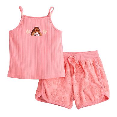 Disney's Moana Girls 4-12 Moana & Pua Beaded Tank Top & Shorts Set by Jumping Beans®