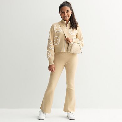 Girls 6-20 SO® Zip-Front Sweater in Regular & Plus Size