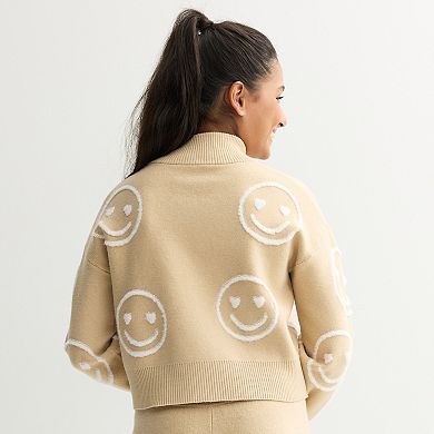 Girls 6-20 SO® Zip-Front Sweater in Regular & Plus Size