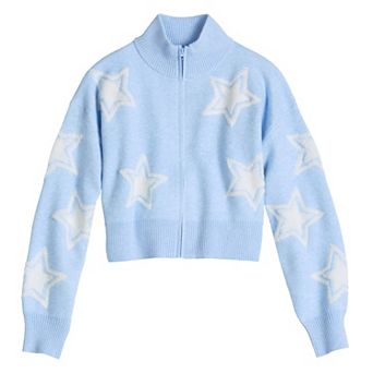 Girls 6-20 SO® Zip-Front Sweater in Regular & Plus Size