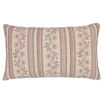 Sonoma Goods For Life® Red Woven Floral Decorative Throw Pillow