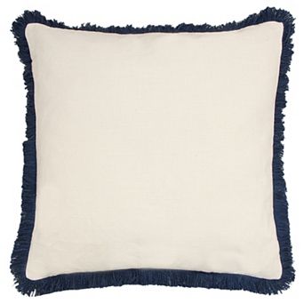 Sonoma Goods For Life® Faux Linen Fringe Throw Pillow