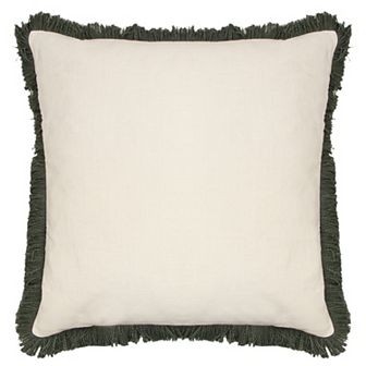 Sonoma Goods For Life® Faux Linen Fringe Throw Pillow