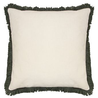 Sonoma Goods For Life® Faux Linen Fringe Throw Pillow