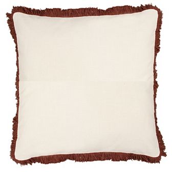 Sonoma Goods For Life® Faux Linen Fringe Throw Pillow