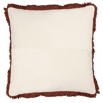 Sonoma Goods For Life® Faux Linen Fringe Throw Pillow