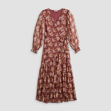Petite LC Lauren Conrad Long Wrap Maxi Dress