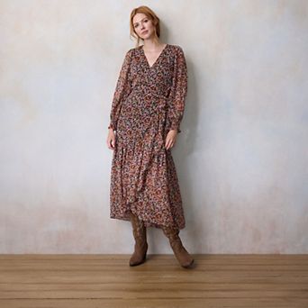 Petite LC Lauren Conrad Long Wrap Maxi Dress