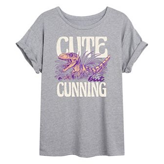Juniors' Jurassic Park Cute But Cunning Oversized Tee