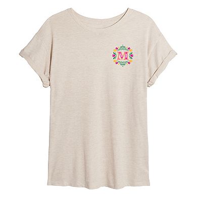 Juniors' Munchkinland's Tulip Fair Oversized Tee