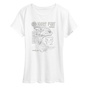 Women's How To Train Your Dragon Night Fury Graphic Tee