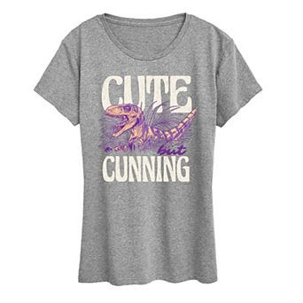 Women's Jurassic Park Cute But Cunning Graphic Tee
