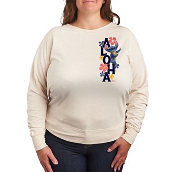 Disney's Lilo & Stitch Plus Size French Terry Long Sleeve Tee