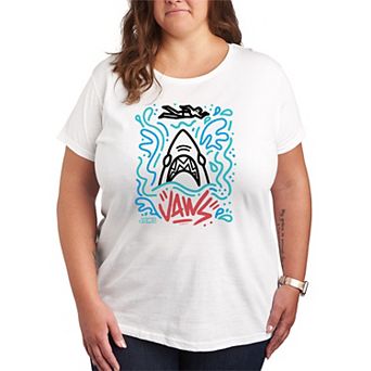Plus Size Jaws Doodles Graphic Tee
