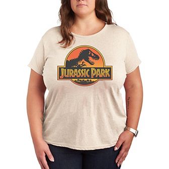 Plus Size Jurassic Park Sunset Graphic Tee