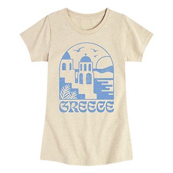 Girls 7-16 Greece Graphic Tee