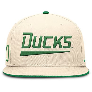 Men's Nike Natural Oregon Ducks Primetime True Performance Fitted Hat
