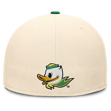Men's Nike Natural Oregon Ducks Primetime True Performance Fitted Hat