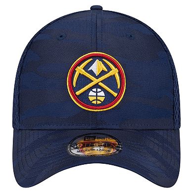 Men's New Era Navy Denver Nuggets Subtle Camo 39THIRTY Flex Hat