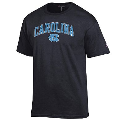Men's Champion Black North Carolina Tar Heels Arch Over Logo T-Shirt