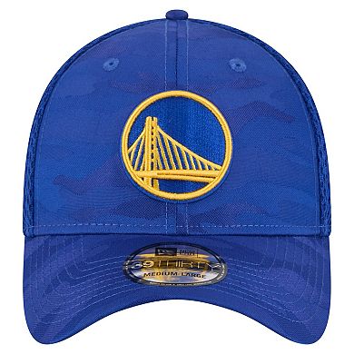 Men's New Era Royal Golden State Warriors Subtle Camo 39THIRTY Flex Hat