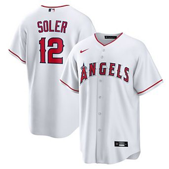 Men's Nike Jorge Soler White Los Angeles Angels Home Replica Jersey