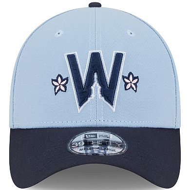 Men's New Era Light Blue/Navy Washington Nationals 2025 City Connect 39THIRTY Flex Hat