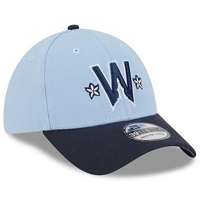 Men's New Era Light Blue/Navy Washington Nationals 2025 City Connect 39THIRTY Flex Hat