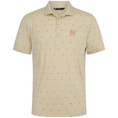 Men's Levelwear Cream Miami Marlins Vision Polo