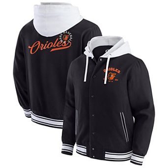 Men's Darius Rucker Collection by Fanatics Black Baltimore Orioles Full-Snap Hooded Jacket