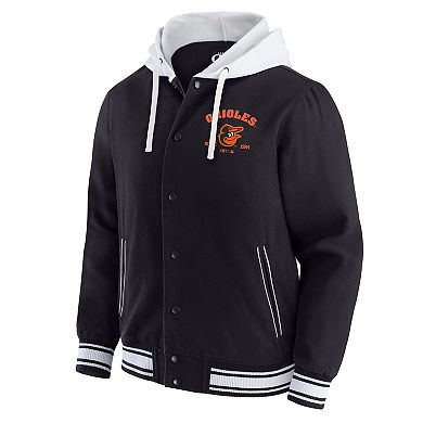 Men's Darius Rucker Collection by Fanatics Black Baltimore Orioles Full-Snap Hooded Jacket