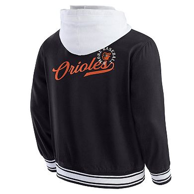 Men's Darius Rucker Collection by Fanatics Black Baltimore Orioles Full-Snap Hooded Jacket