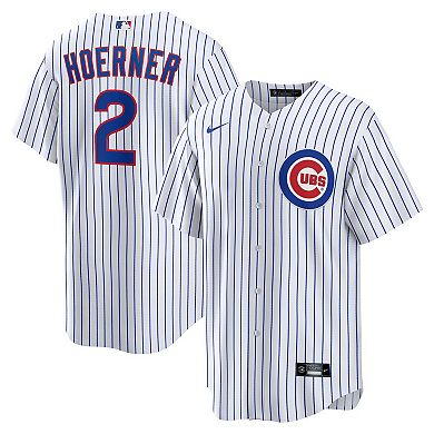 Men's Nike Nico Hoerner White Chicago Cubs Replica Player Jersey