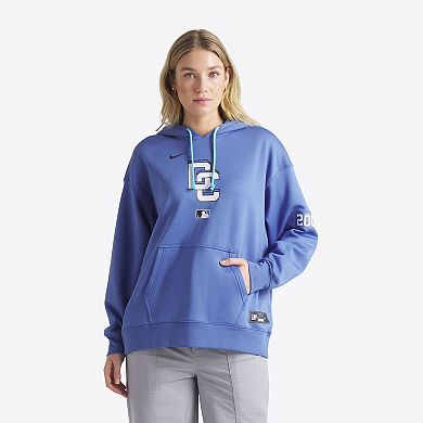 Women's Nike Blue Washington Nationals 2025 City Connect Authentic Collection Performance Pullover Hoodie