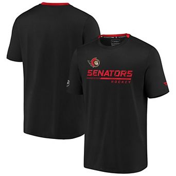 Men's Fanatics Black Ottawa Senators Authentic Pro Locker Room Performance T-Shirt