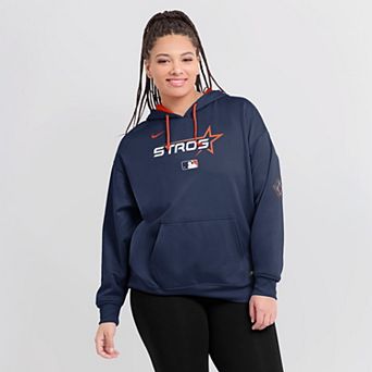 Women's Nike Navy Houston Astros 2025 City Connect Authentic Collection Performance Pullover Hoodie