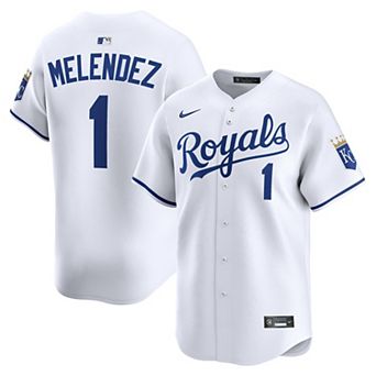 Men's Nike MJ Melendez White Kansas City Royals Home Limited Player Jersey