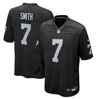 Men's Nike Geno Smith Black Las Vegas Raiders Game Player Jersey