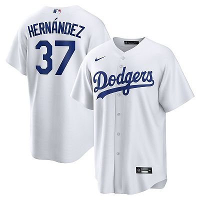 Men's Nike Teoscar Hernandez White Los Angeles Dodgers Home