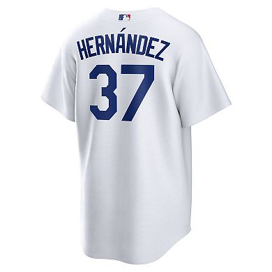 Men's Nike Teoscar Hernandez White Los Angeles Dodgers Home Replica Jersey